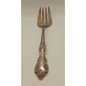 Vintage Wm. Rogers & Son Vintage Serving Meat Salad Fork - 8.5"